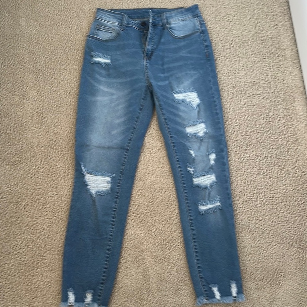 Distressed jeans only worn once